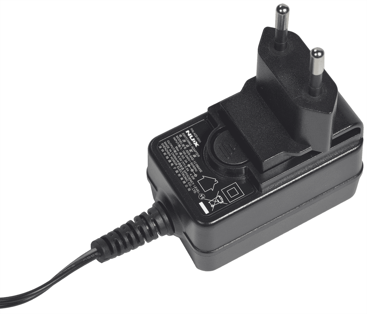 ALIMENTATION 9V 500mA CENTRE NEGATIF NUX ACD006A