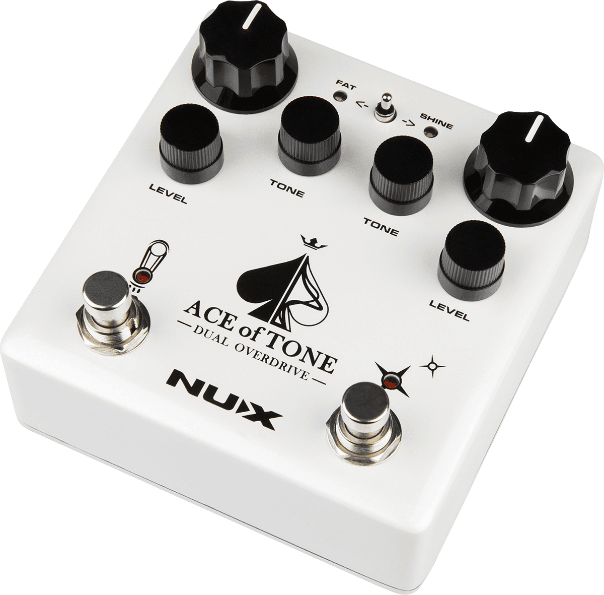 PEDALE OVERDRIVE DOUBLE A ROUTAGE INTERNE NUX ACEOFTONE-OD