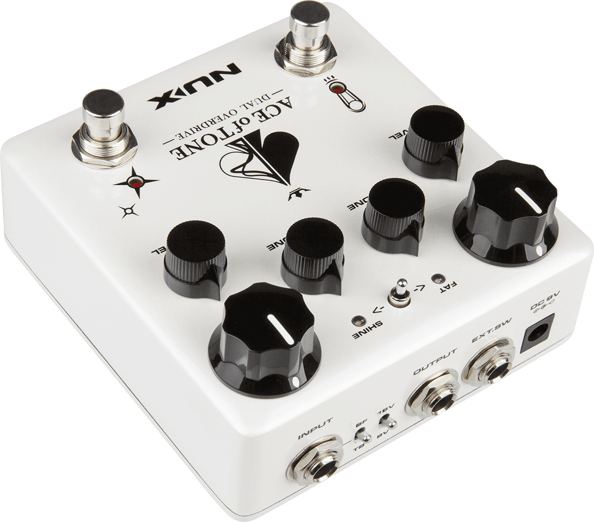 PEDALE OVERDRIVE DOUBLE A ROUTAGE INTERNE NUX ACEOFTONE-OD