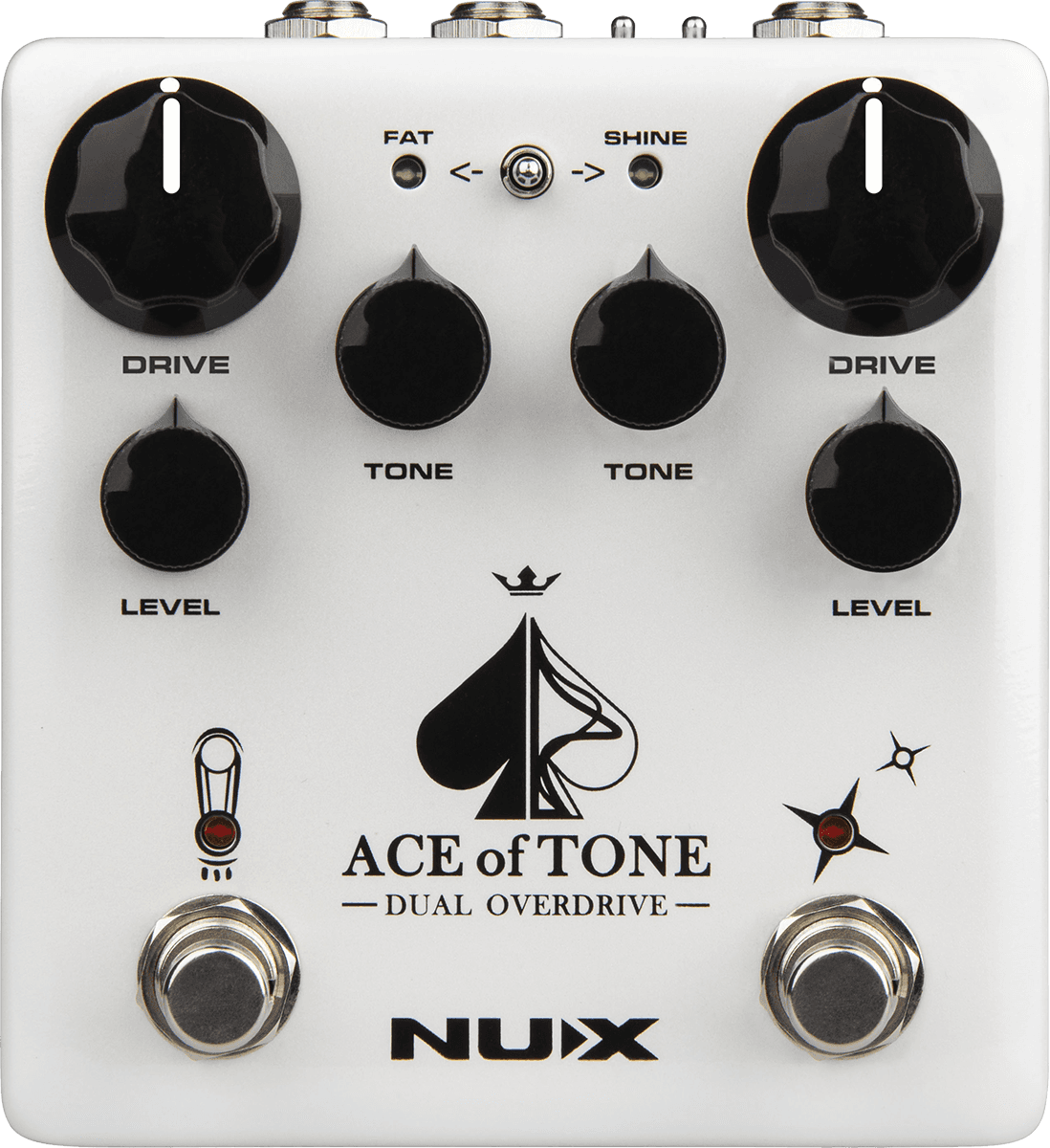 PEDALE OVERDRIVE DOUBLE A ROUTAGE INTERNE NUX ACEOFTONE-OD