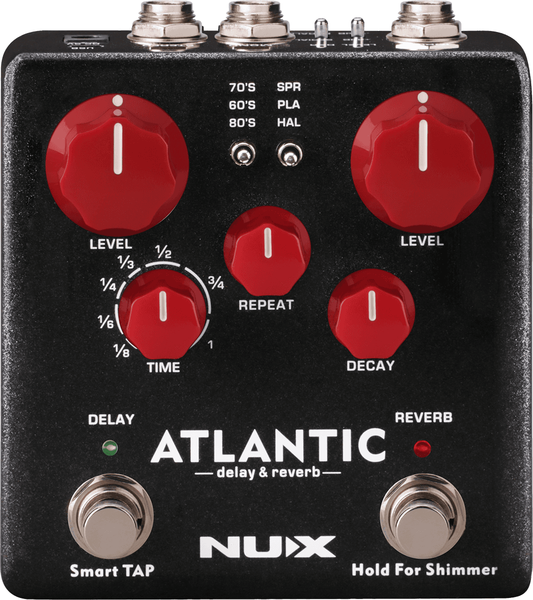 PEDALE DE DELAY ET REVERB NUMERIQUE 3 MODES NUX ATLANTIC