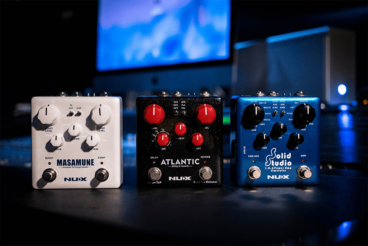 PEDALE DE DELAY ET REVERB NUMERIQUE 3 MODES NUX ATLANTIC