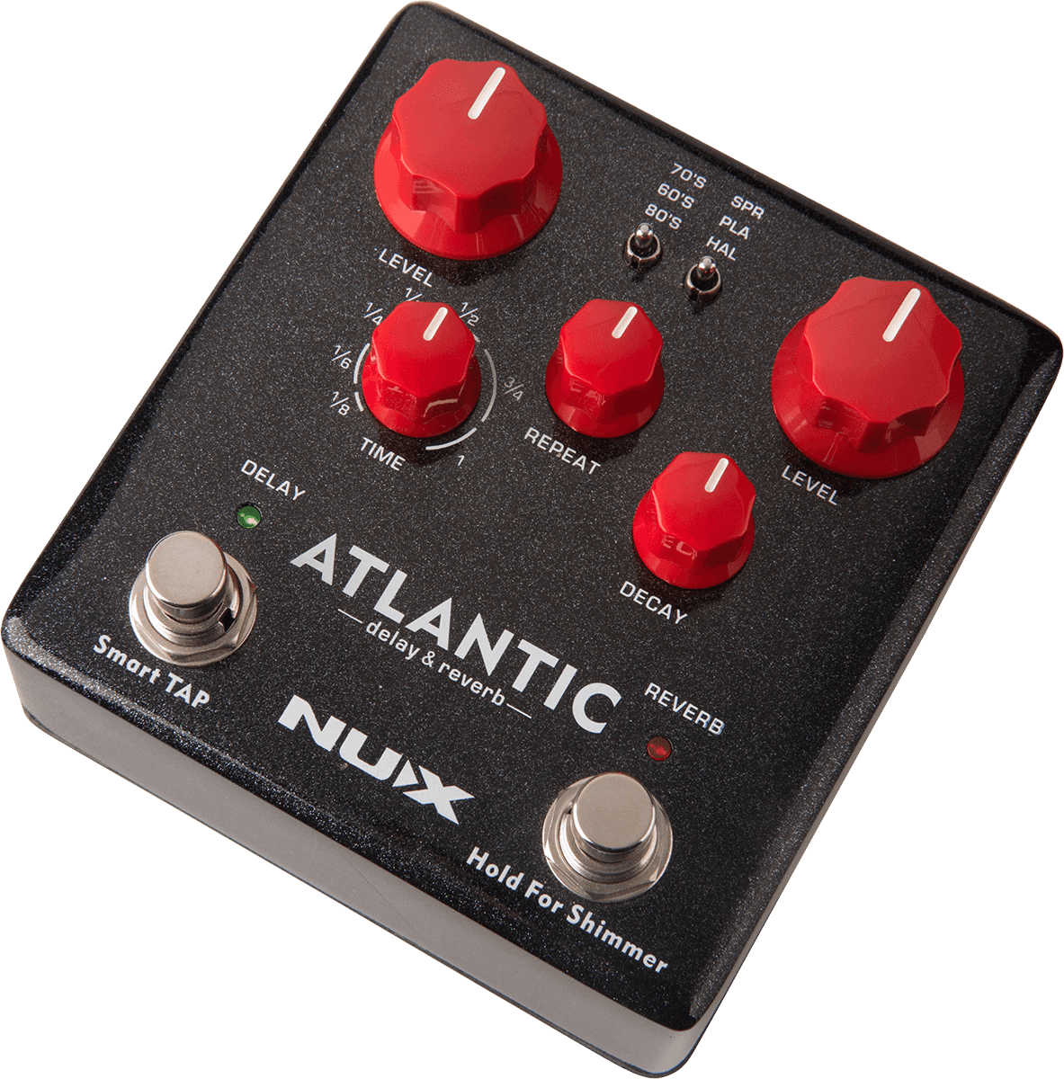 PEDALE DE DELAY ET REVERB NUMERIQUE 3 MODES NUX ATLANTIC