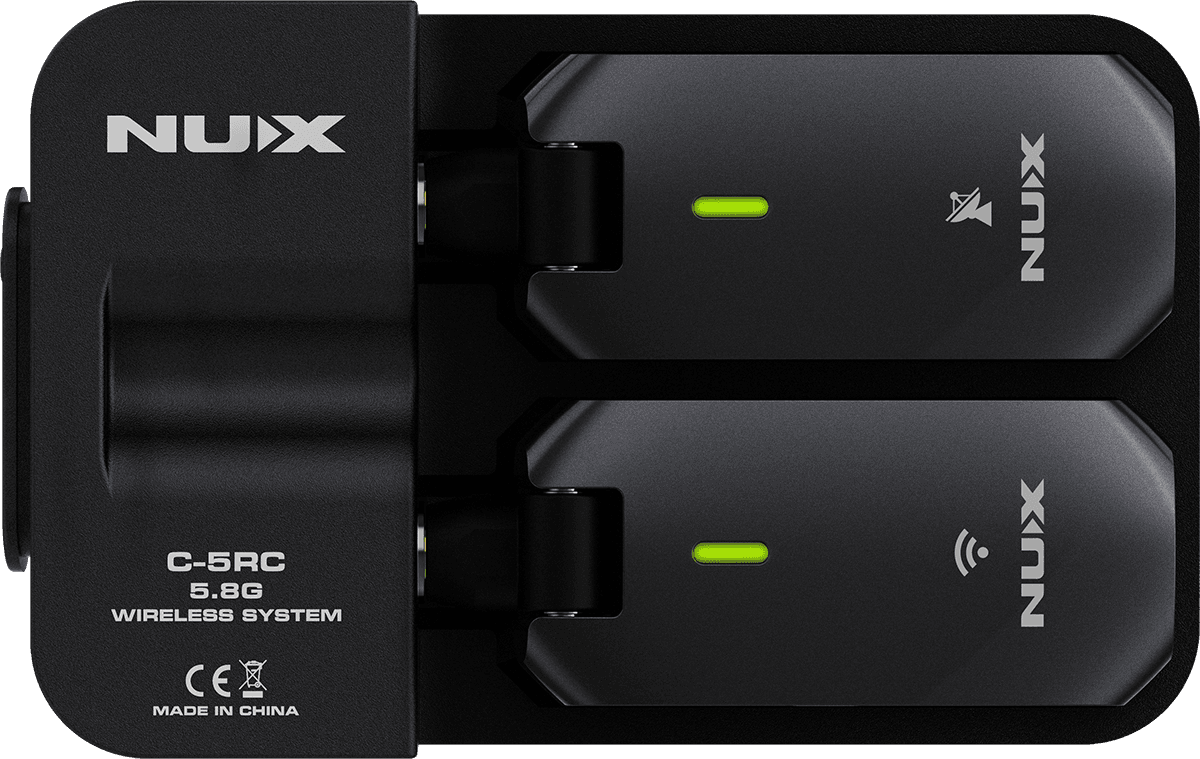 Système sans-fil guitare 5,8 GHz NUX C5RC – synchro auto + Power Case