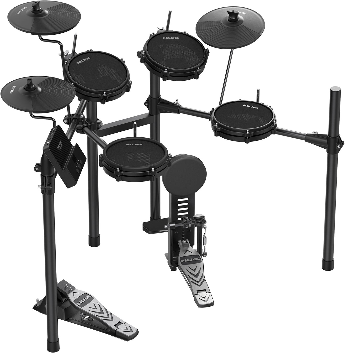 BATTERIE ELECTRONIQUE 4 FUTS 3 CYMBALES NUX DM-110