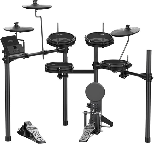 BATTERIE ELECTRONIQUE 4 FUTS 3 CYMBALES NUX DM-110