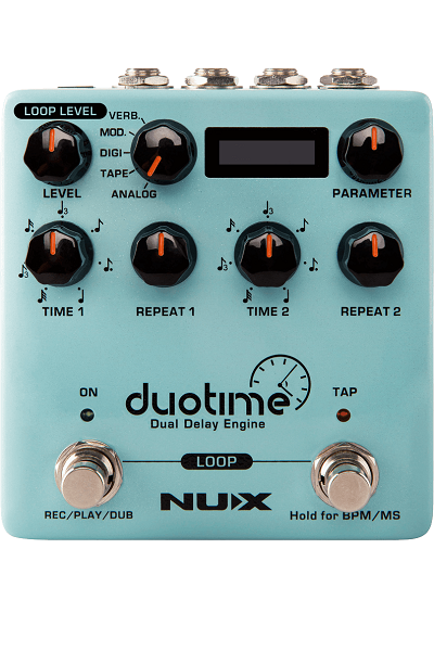 PEDALE DE DELAY STEREO ET LOOPER NUX DUOTIME