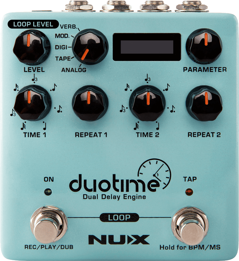 PEDALE DE DELAY STEREO ET LOOPER NUX DUOTIME