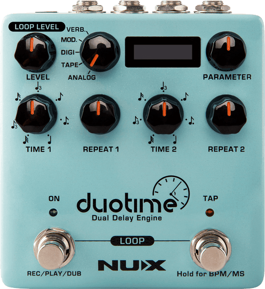 PEDALE DE DELAY STEREO ET LOOPER NUX DUOTIME