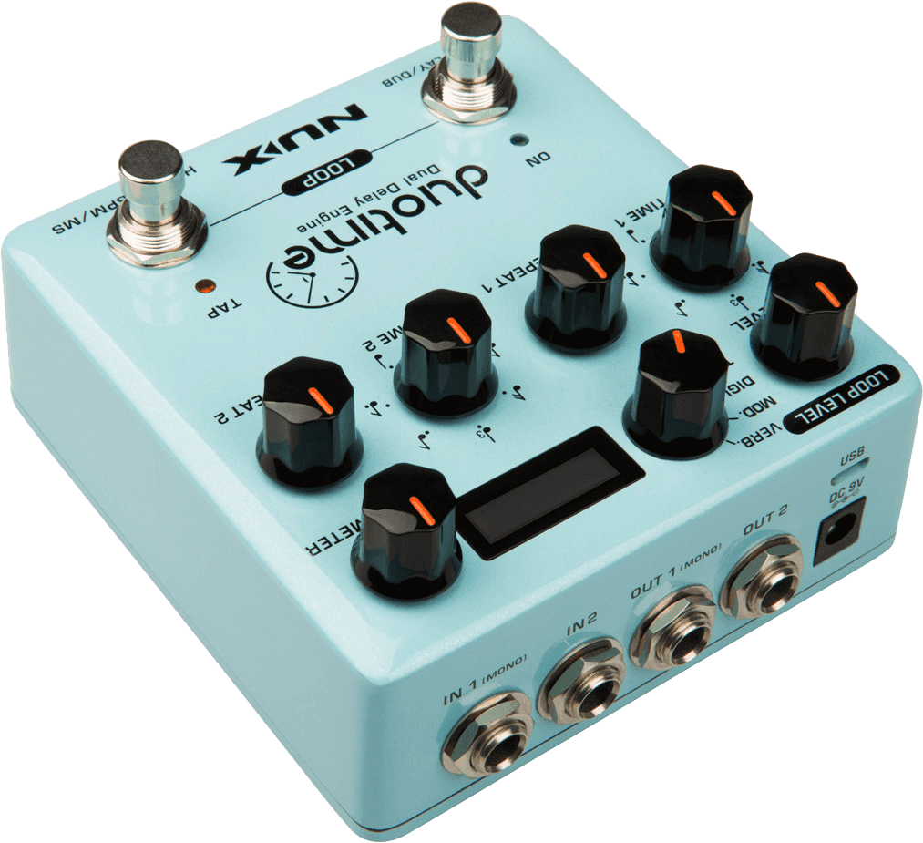 PEDALE DE DELAY STEREO ET LOOPER NUX DUOTIME