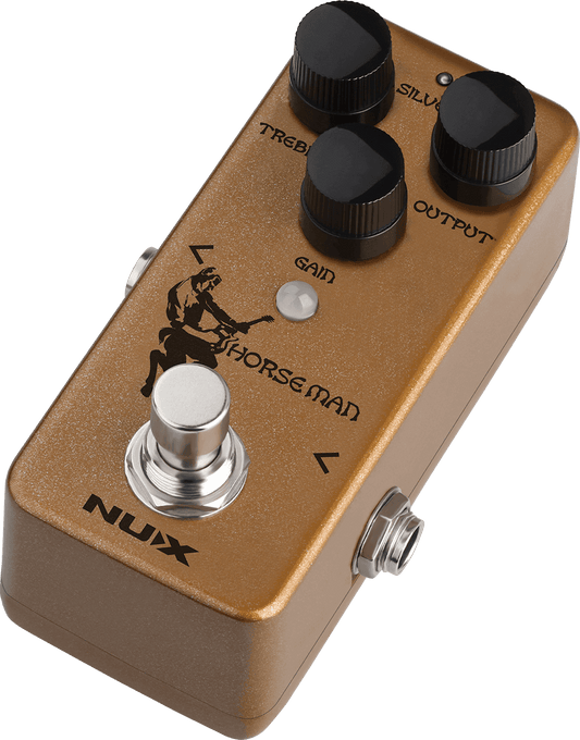 PEDALE OVERDRIVE NOD-1 type K GOLD/SILVER NUX HORSEMAN-OD