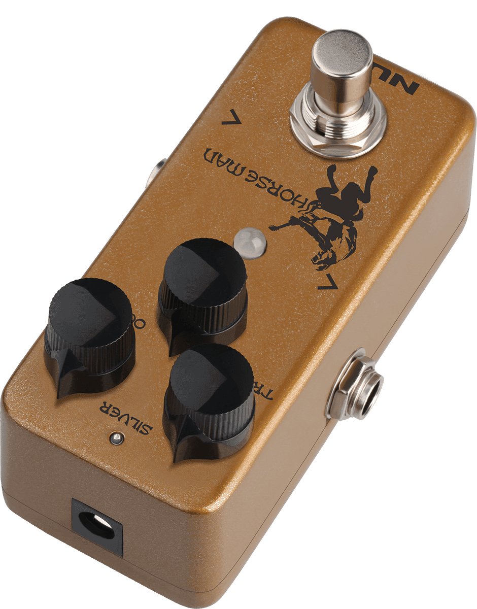 PEDALE OVERDRIVE NOD-1 type K GOLD/SILVER NUX HORSEMAN-OD