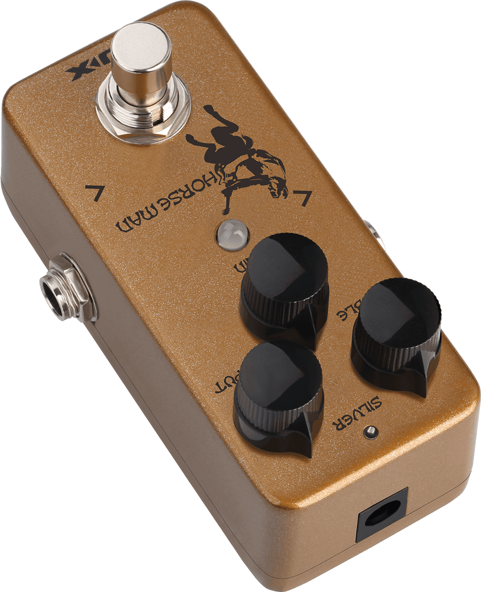 PEDALE OVERDRIVE NOD-1 type K GOLD/SILVER NUX HORSEMAN-OD