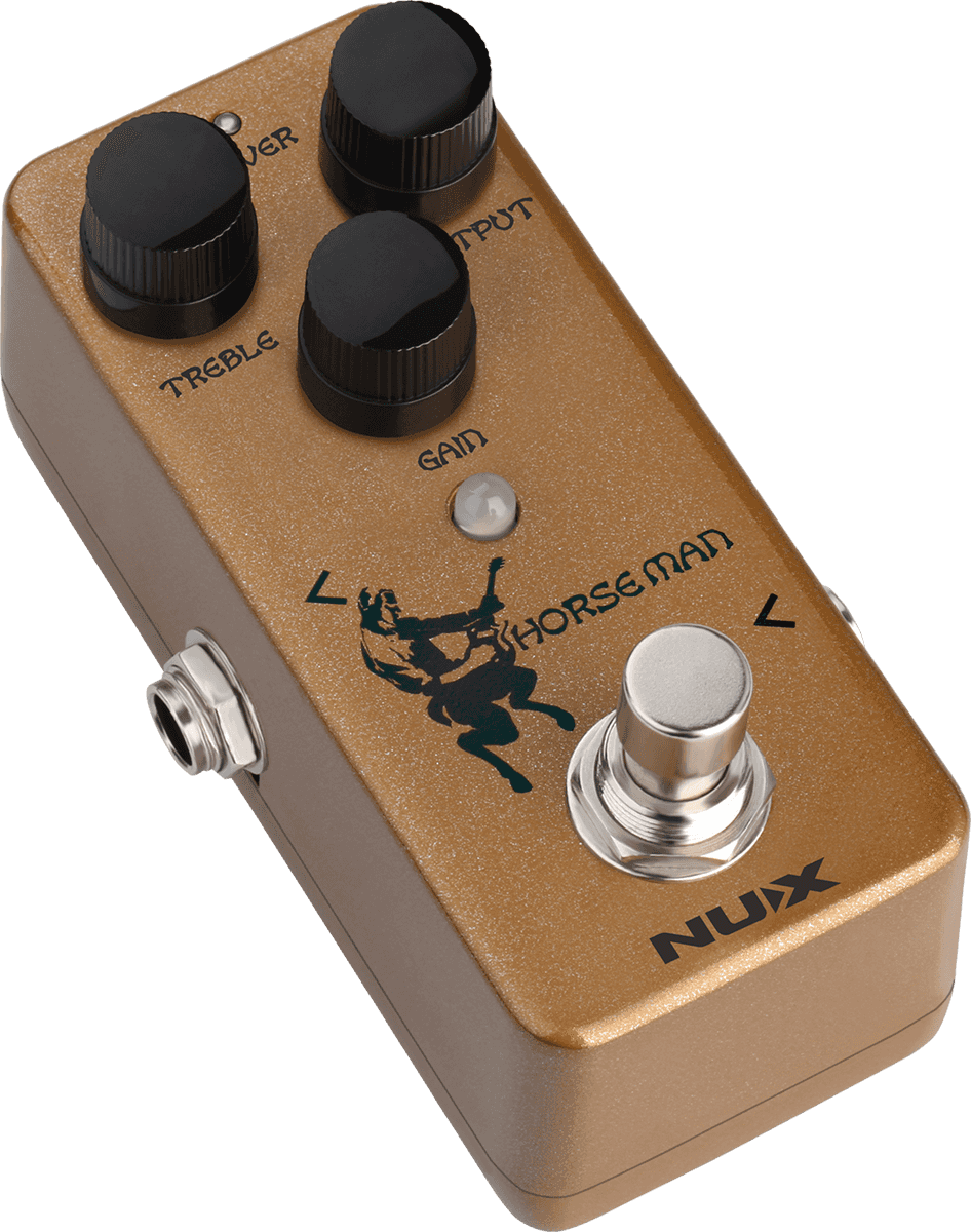 PEDALE OVERDRIVE NOD-1 type K GOLD/SILVER NUX HORSEMAN-OD