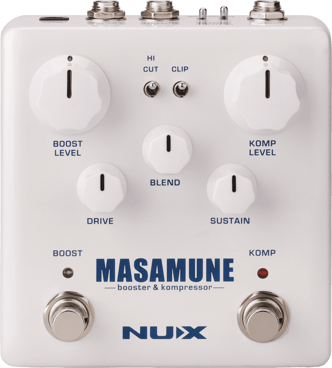 PEDALE BOOSTER ET COMPRESSEUR GUITARE A ROUTAGE INTERNE NUX MASAMUNE