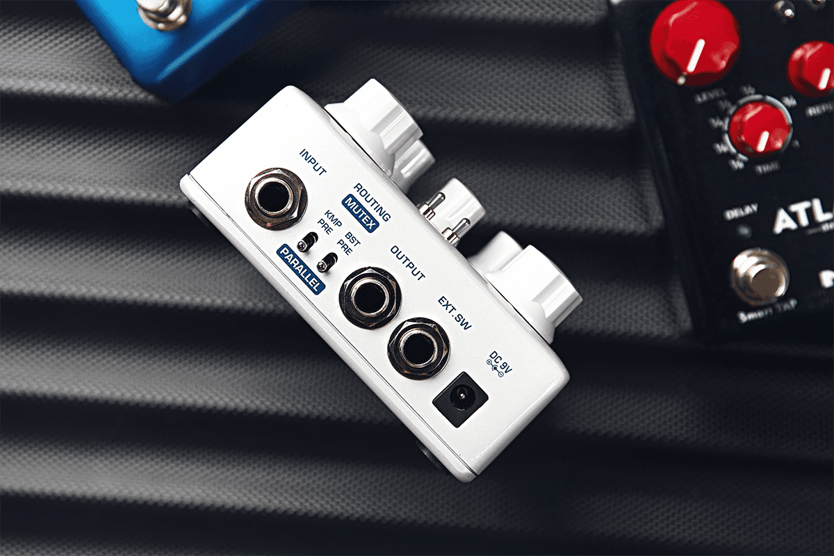 PEDALE BOOSTER ET COMPRESSEUR GUITARE A ROUTAGE INTERNE NUX MASAMUNE