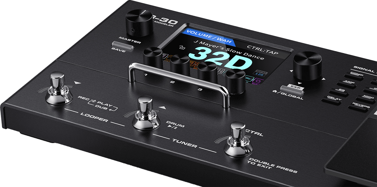 MULTI-EFFETS GUITARE ECRAN LCD 4" NUX MG30