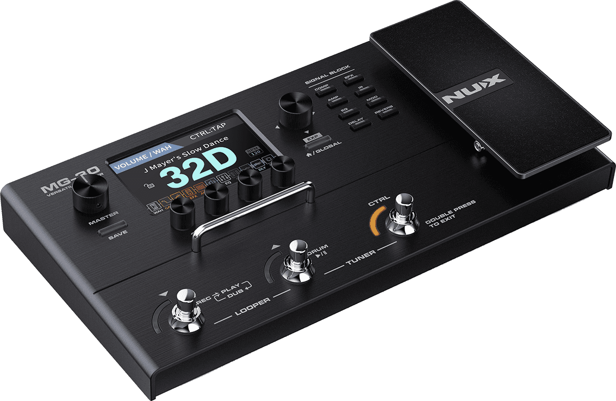 MULTI-EFFETS GUITARE ECRAN LCD 4" NUX MG30