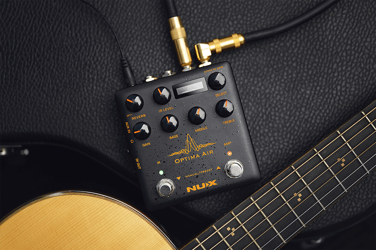 PEDALE PREAMPLI SIMULATEUR GUITARE ACOUSTIQUE NUX OPTIMA-AIR