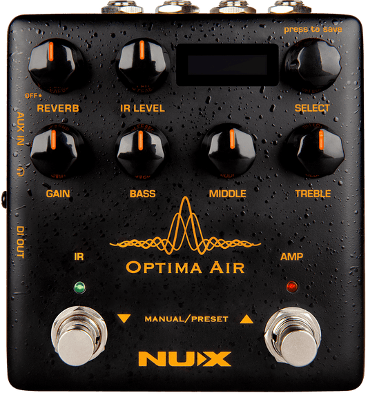 PEDALE PREAMPLI SIMULATEUR GUITARE ACOUSTIQUE NUX OPTIMA-AIR
