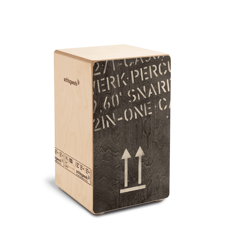 Cajón Schlagwerk 2 in One Bouleau Large Noir CP404BLK