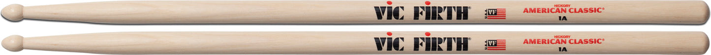 Paire de baguettes Vic Firth American Classic 1A – Olive bois
