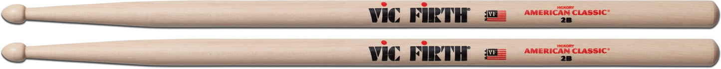 Paire de baguettes VIC FIRTH American Classic 2B – Olive bois