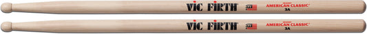 Paire de baguettes VIC FIRTH American Classic 3A – olive bois