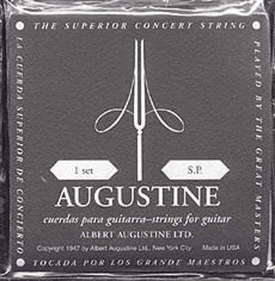 Jeu de cordes guitare classique AUGUSTINE Regal – Tirant Faible / Crystal Nylon Filé Argent