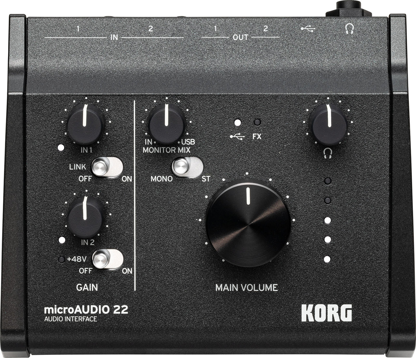 KORG microAUDIO 22 – Interface audio USB 2 entrées / 2 sorties