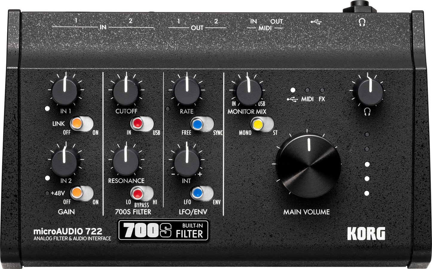 KORG microAUDIO 722 – Interface audio USB-C 2 entrées / 2 sorties
