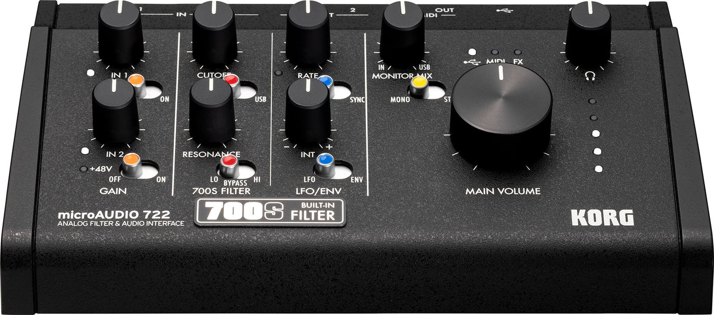 KORG microAUDIO 722 – Interface audio USB-C 2 entrées / 2 sorties