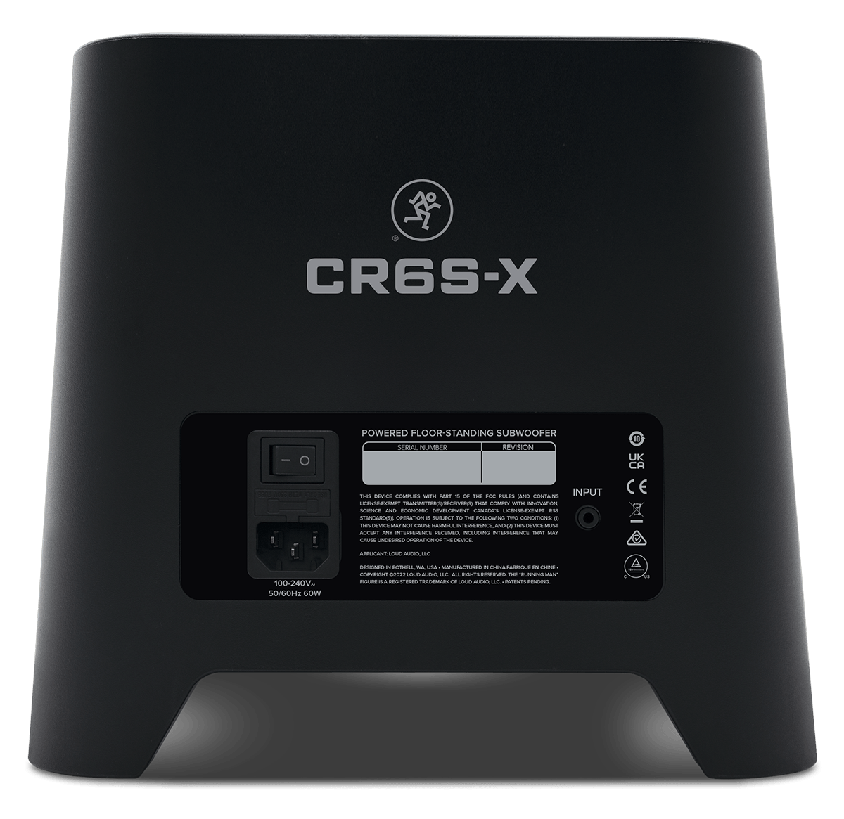 MACKIE CR6S-X – Caisson de basse actif pour enceintes de monitoring