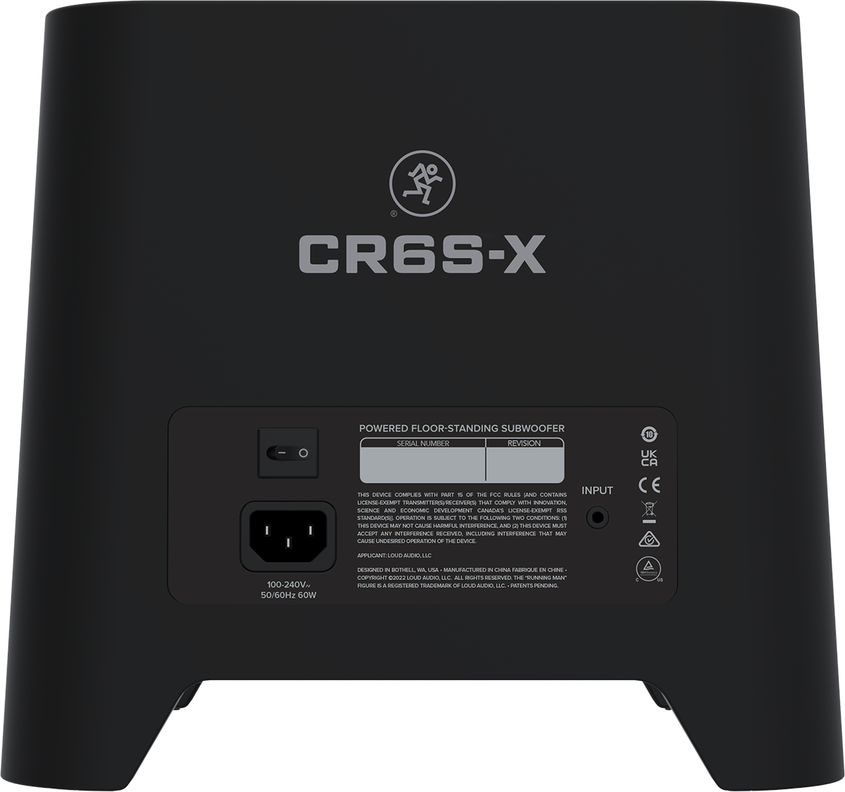 MACKIE CR6S-X – Caisson de basse actif pour enceintes de monitoring