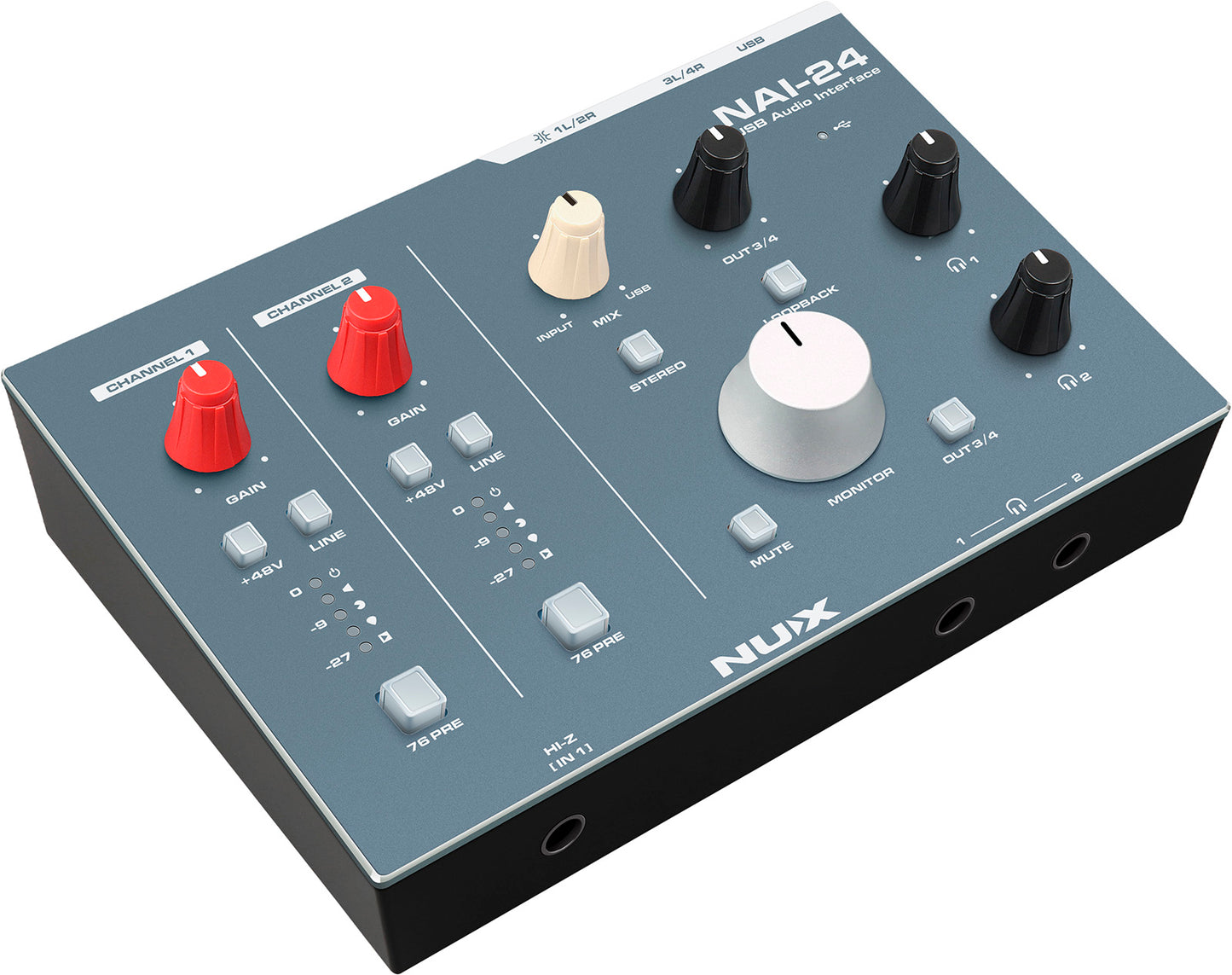 NUX NAI-24 – Interface audio USB 2 entrées / 4 sorties