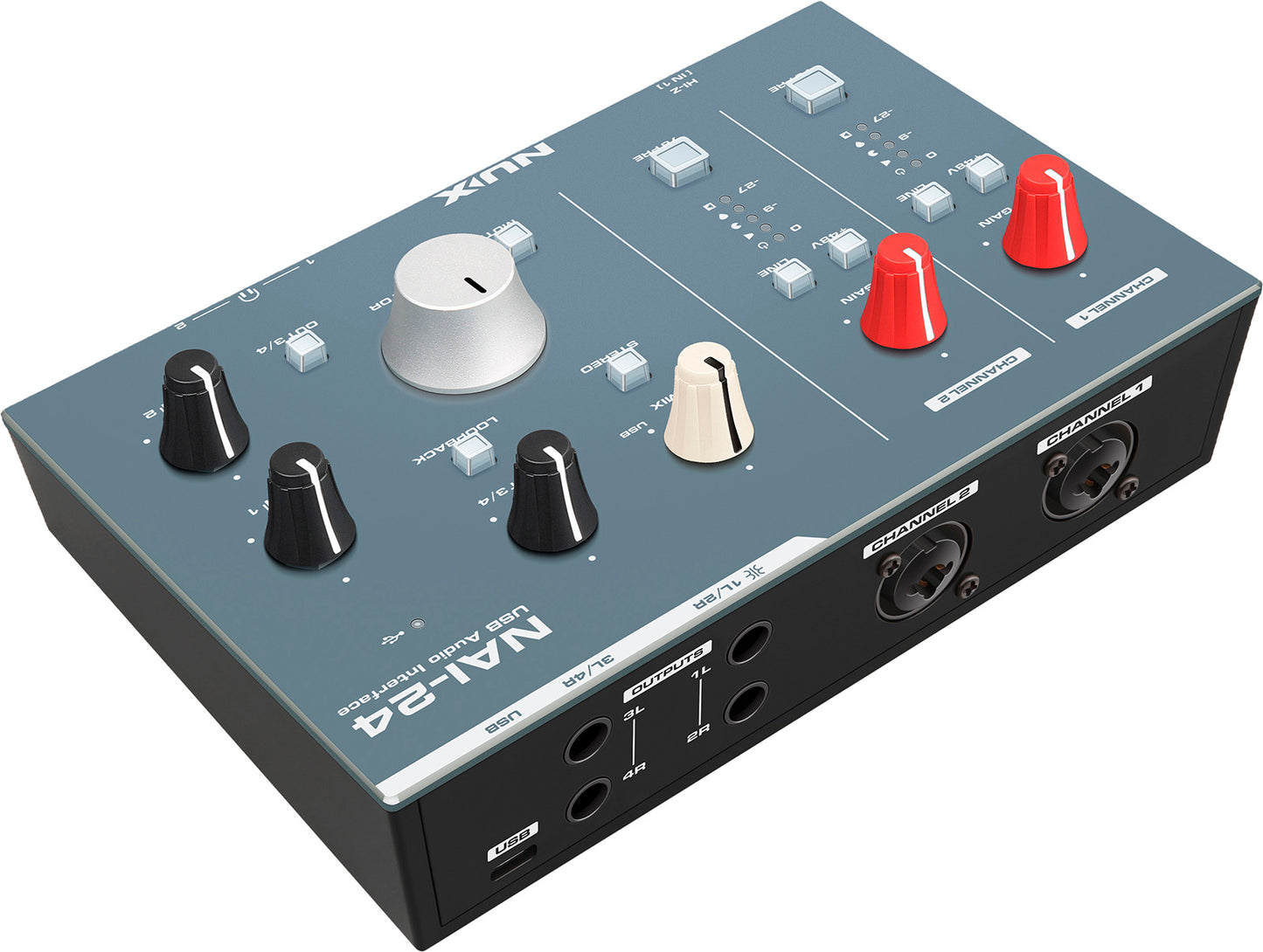 NUX NAI-24 – Interface audio USB 2 entrées / 4 sorties