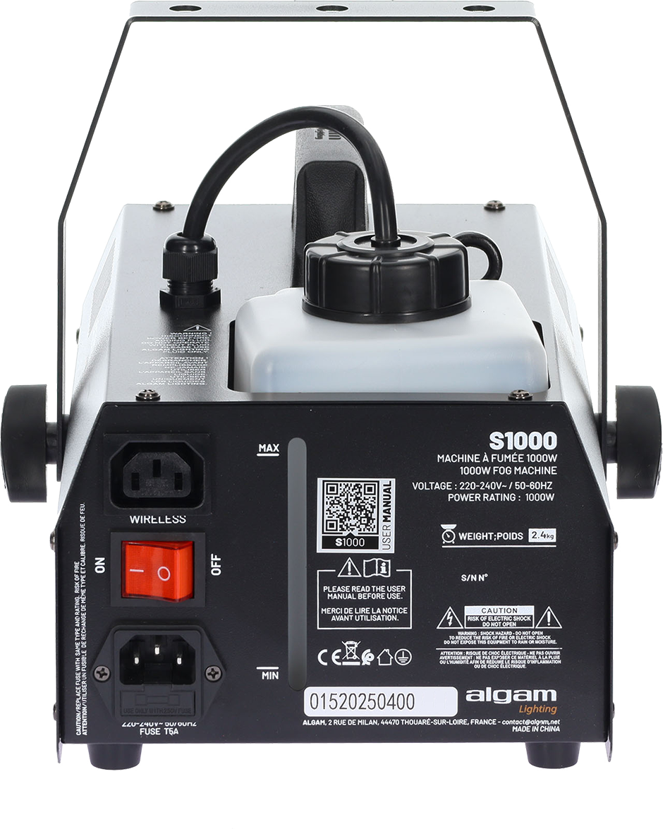 Machine à Fumée 1000W – ALGAM LIGHTING S1000