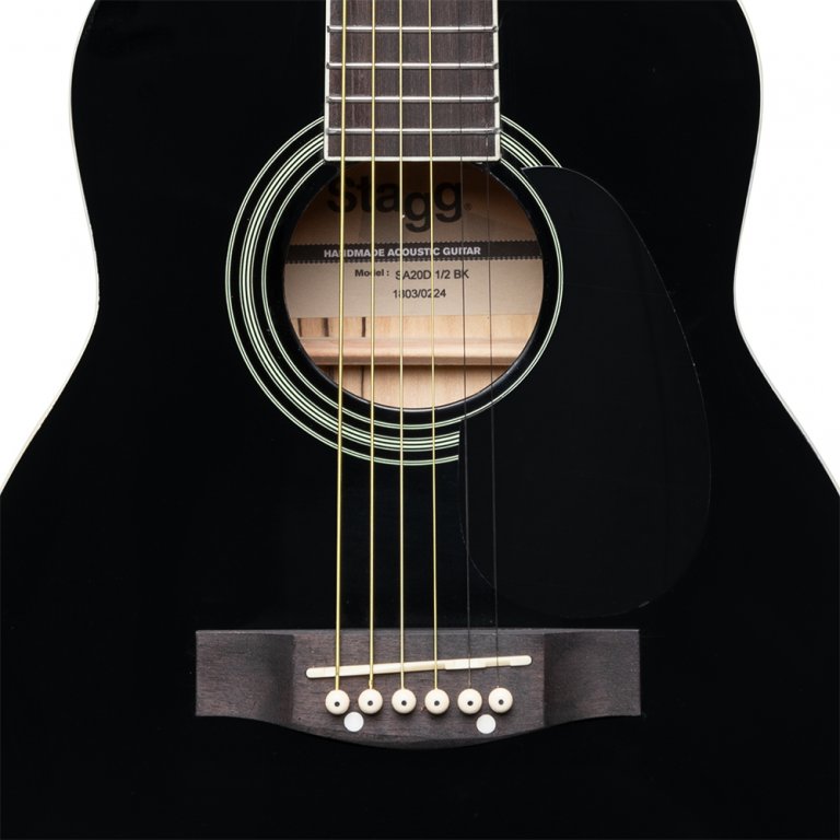 GUITARE ACOUSTIQUE STAGG SA20D 1/2 BK NOIRE
