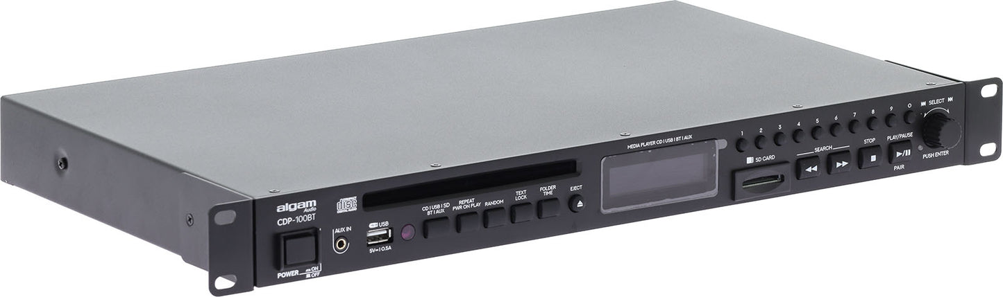 ALGAM AUDIO CDP100-BT – Lecteur CD / SD / Bluetooth rackable 1U