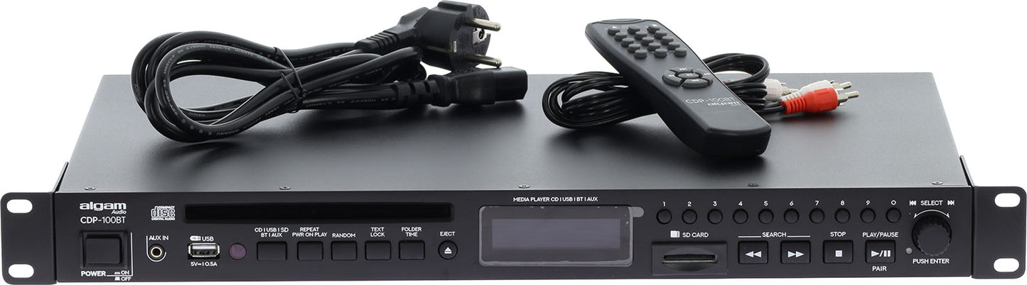 ALGAM AUDIO CDP100-BT – Lecteur CD / SD / Bluetooth rackable 1U
