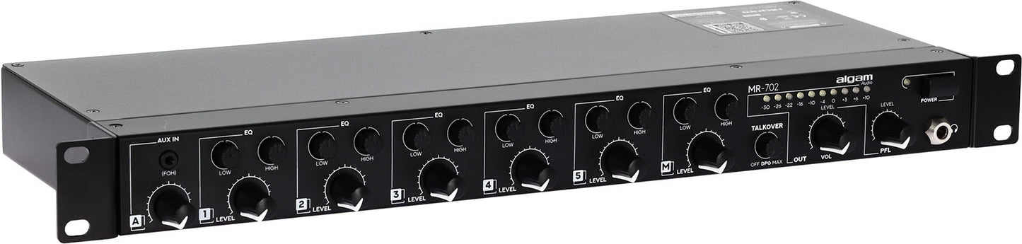 ALGAM AUDIO MR-702 – Mixeur rackable 7 canaux 1U