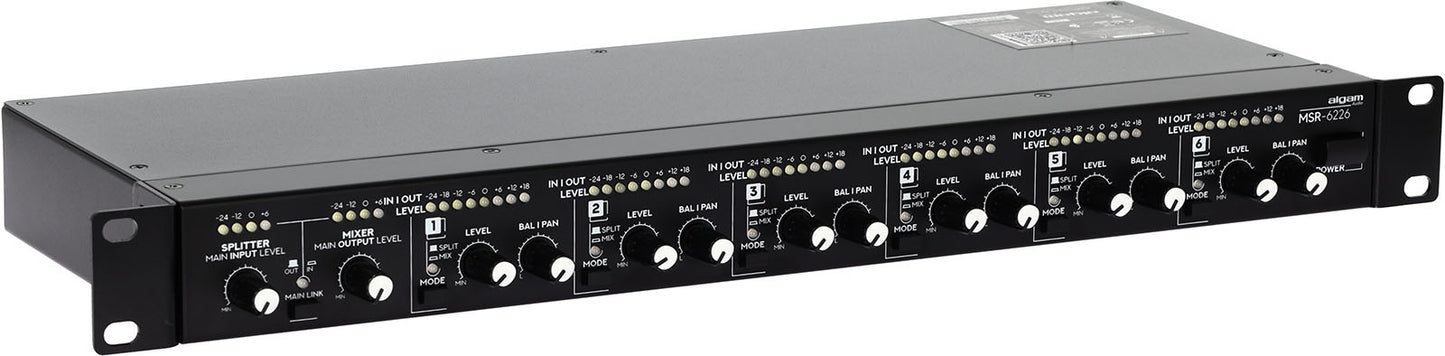 ALGAM AUDIO MSR-6226 – Mixeur 6-en-2 / Splitter 2-en-6 rackable