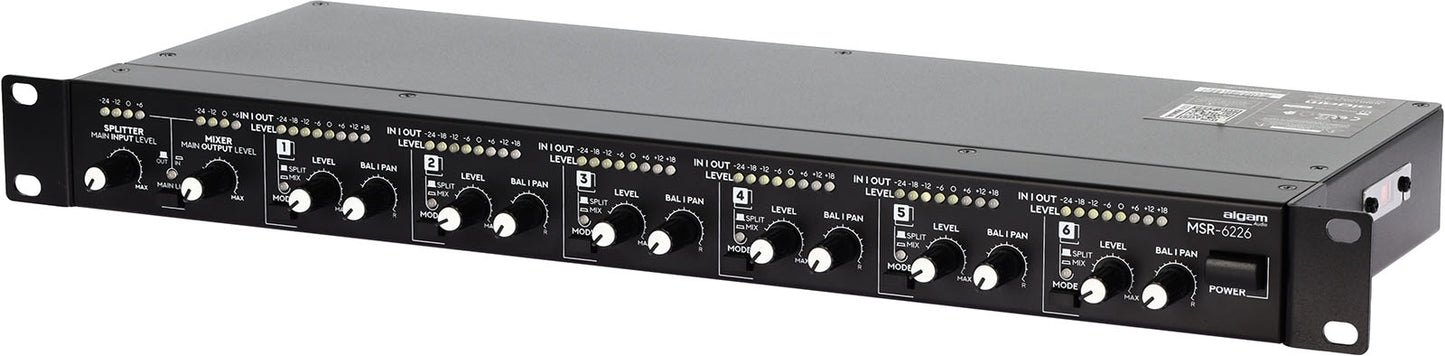 ALGAM AUDIO MSR-6226 – Mixeur 6-en-2 / Splitter 2-en-6 rackable