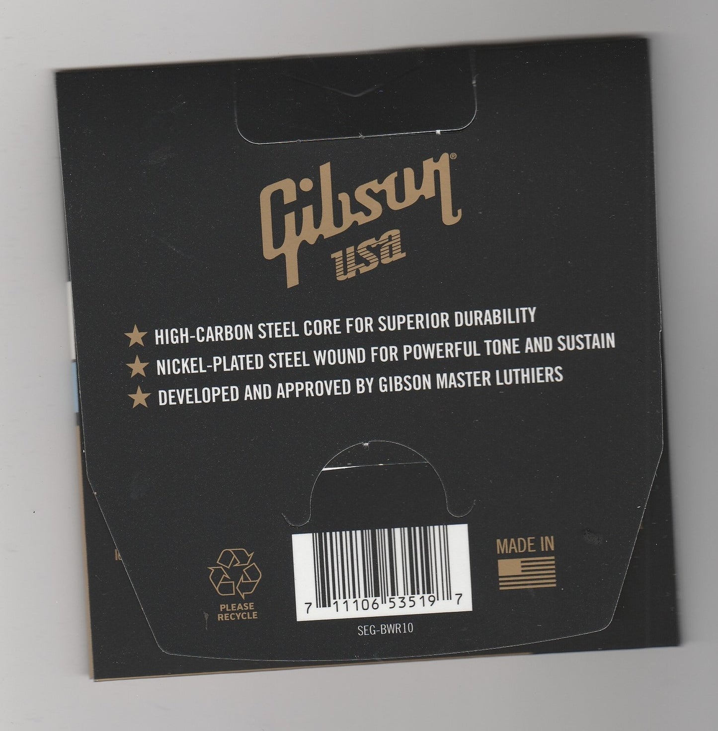 GIBSON Brite Wire 'Reinforced' Electric Light 10-46 – Jeu de cordes guitare électrique