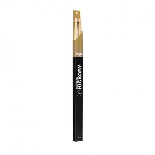 PAIRE DE BAGUETTES DE BATTERIE STAGG SÉRIE V 5A – HICKORY
