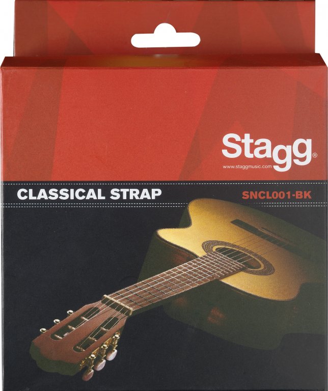 BANDOULIÈRE NYLON STAGG SNCL001 BK POUR GUITARE CLASSIQUE