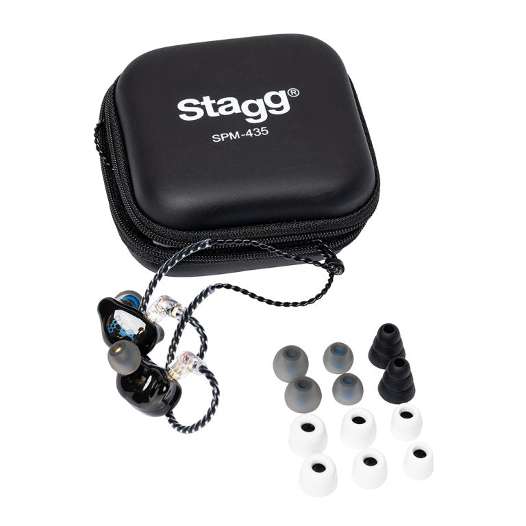 ÉCOUTEURS HAUTE RÉSOLUTION À 4 TRANSDUCTEURS ET ISOLATION ACOUSTIQUE SPM-435 BK