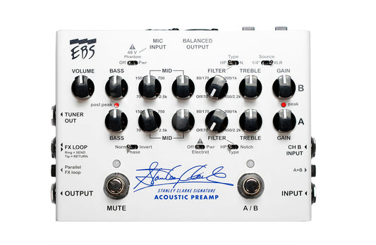 Préampli Acoustique 2 Canaux – EBS Stanley Clarke Preamp (STANLEY-PREAMP)