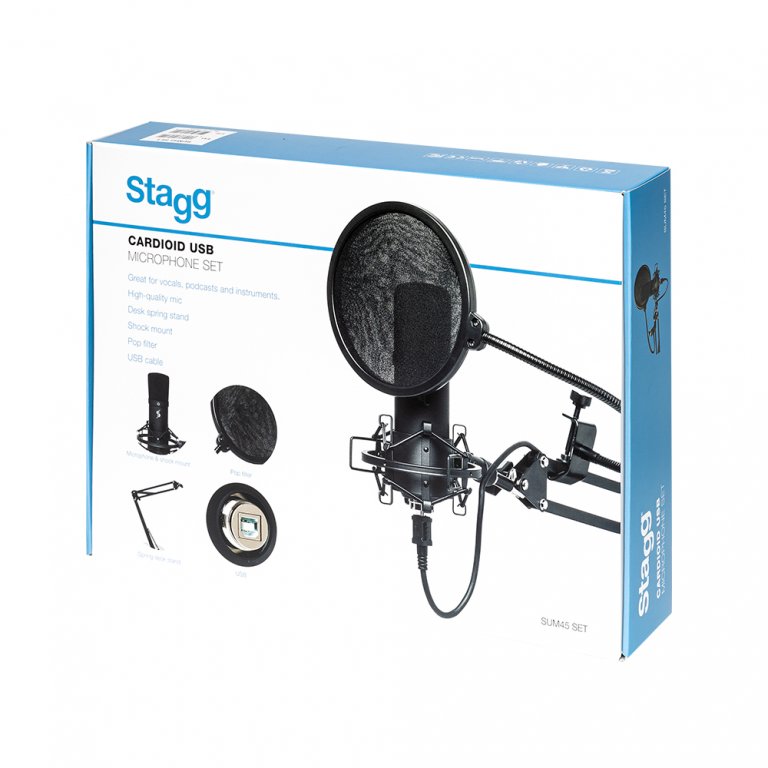Set micro statique a condensateur usb stagg sum45