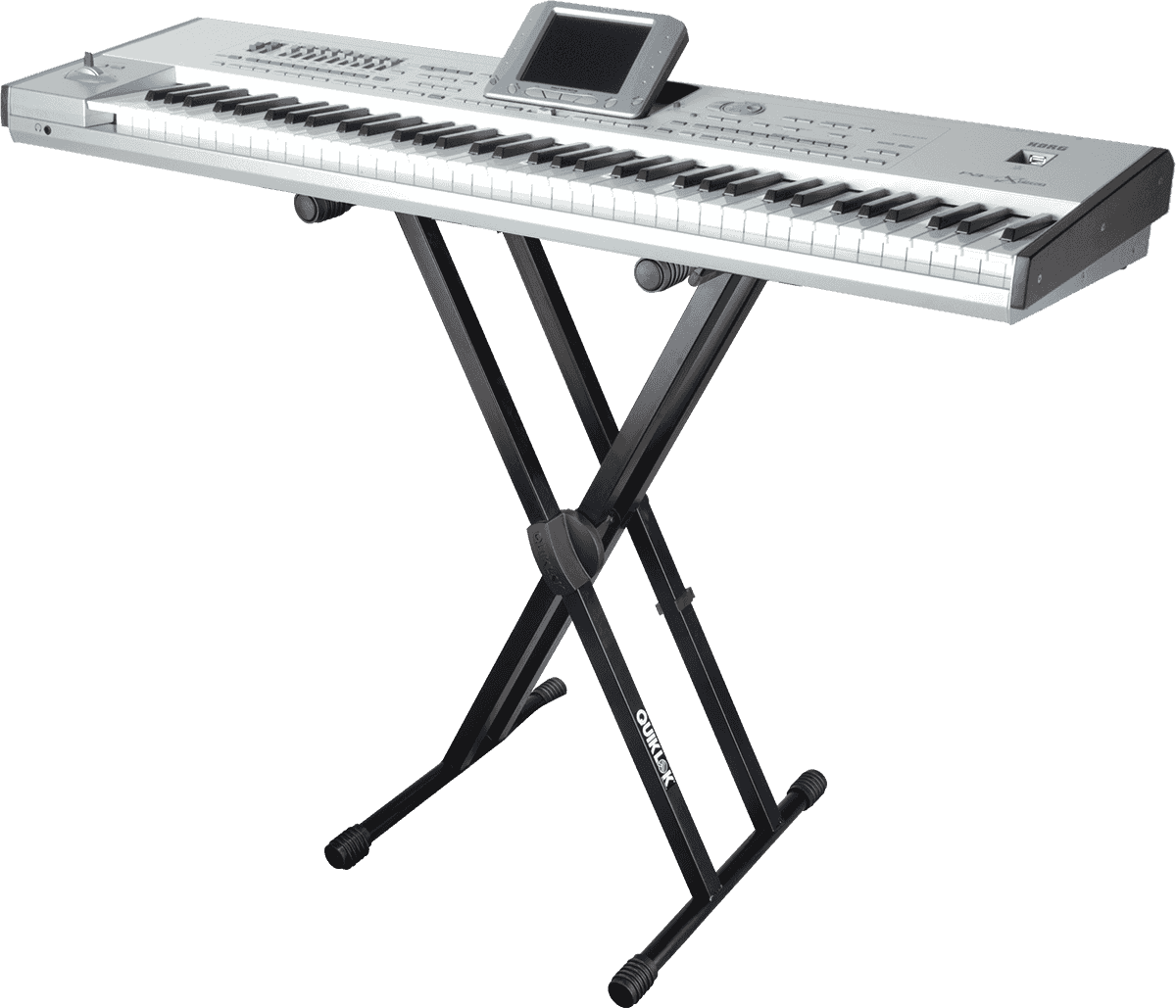 QUIKLOK T550 – Stand clavier X double Trigger Lok 535–970 mm (NOIR)